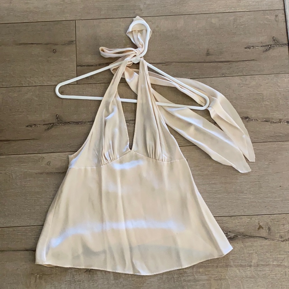Rebecca Taylor Silk Halter Top